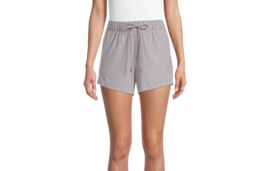 Athletic Works Women&#39;s Shorts Gray Heather LARGE (12-14) Performance Str... - $12.99