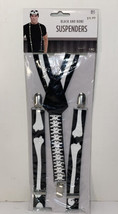 Ages 14+ Black &amp; Bone 1 PC Suspenders Costume Accessory Novelty Use - £7.03 GBP