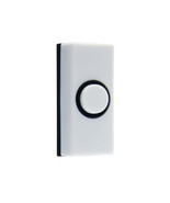 IQ America DP1814  Contemporary Doorbell, White Non-Lit Pushbutton Doorbell - $7.99