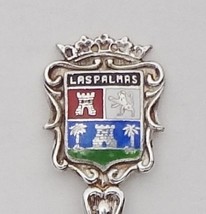 Collector Souvenir Spoon Spain Las Palmas Canary Islands Coat of Arms Cloisonne - £12.01 GBP