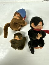 LOT Of 3 VTG Monchhichi Hugger Monkey Mini Baby Boy Toy Pencil Clip-On 70’s 80’s - £31.02 GBP