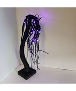 Halloween Tabletop Decor Purple LED Glittery Weeping Willow Tree Table D... - £17.11 GBP