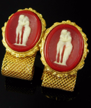 Nude Goddesses cufflinks The KISS Cufflinks Vintage 3 Graces Greek Mythology Mes - £99.68 GBP