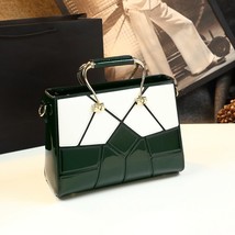 Luxury Fashion Genuine Leather Women Handbags Geometric Pattern Rhombus Female P - $143.20