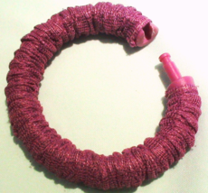 Beautiful 12 Burgundy Fabric Covered Shower Curtain Rings - €9,58 EUR