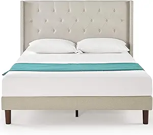ZINUS Annette Upholstered Platform Bed Frame / Mattress Foundation / Woo... - $665.99