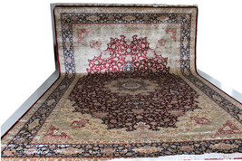 12x18 Soft Silk Burgundy Traditional (~ 5.5 x 3.7 m) Rug Handmade Rug - £24,458.81 GBP