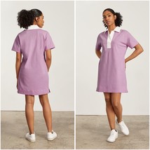 Everlane The Organic Cotton Polo Dress Lilac Purple Short Sleeve Small preppy - £29.88 GBP