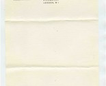 Park Lane Hotel Sheet of Stationery Piccadilly London W1 England 1950&#39;s - $17.82