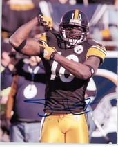 Santonio Holmes Signed Autographed Glossy 8x10 Photo - Pittsburgh Steelers - £11.98 GBP