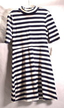 Maison Jules Ribbed Knit Striped Sheath Dress L - £23.65 GBP