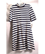 Maison Jules Ribbed Knit Striped Sheath Dress L - £23.35 GBP