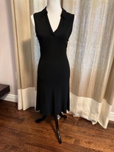 NWOT Diane von Furstenberg Sleeveless Black Jersey Dress SZ 10 - £54.77 GBP