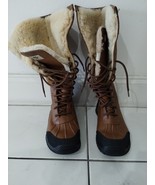 UGG ADIRONDACK TALL 5498 Suede Leather Sheepskin Lined Boots 8 Vibram Ch... - $1,327.79 MXN