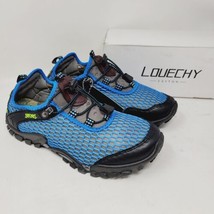 Louechy Ponrea Men&#39;s Water Shoes Sz 8 EUR 41 Blue Mesh Outdoor Sneakers - £20.20 GBP