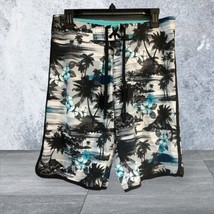 Burnside Swim Trunks Board Shorts Mens 30 Back Pocket No Linear Flowers Tree’s - £12.83 GBP
