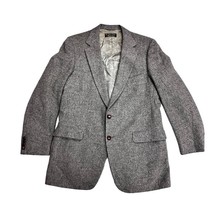 VTG 80s Kilgour French Stanbury Camel Hair Grey Blazer 44R Savile Row Qu... - $178.15