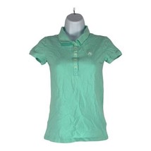 Aeropostale Junior Women&#39;s Aqua Green Polo Shirt Size Small - £13.20 GBP