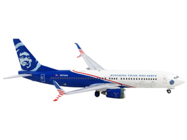 Boeing 737-800 Commercial Aircraft &quot;Alaska Airlines - Honoring Those Who Serve&quot;  - £46.00 GBP