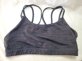 Gaiam Women&#39;s Sports Bra Size XL Gray Racerback - £13.72 GBP