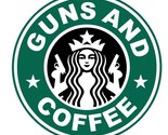 Guns and Coffee Sticker Decal Firearm Gun R7601 - $1.95+