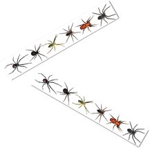 Gothic Realistic SPIDERS FRIGHT TAPE Creepy Border Halloween Superhero P... - £3.05 GBP