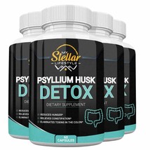 4 Bottles Psyllium Husk Detox by My Stellar Lifestyle - 60 Capsules x4 - £74.72 GBP