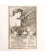 Pinaud&#39;s French Carnation Pink Perfume 1899 Advertisement Victorian Beau... - $27.41 CAD