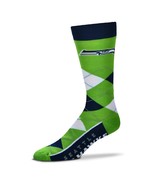 NFL Seattle Seahawks Argyle Unisex Crew Cut Socks - One Size Fits Most - £7.93 GBP