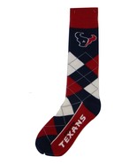NFL Houston Texans Argyle Unisex Crew Cut Socks - One Size Fits Most - £7.93 GBP