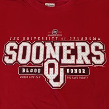 Gildan Activewear University Oklahoma Sooners Men's Red Graphic T-Shirt Size 3XL image 5