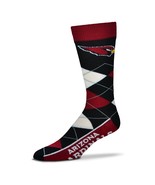 NFL Arizona Cardinals Argyle Unisex Crew Cut Socks - One Size Fits Most - £7.95 GBP