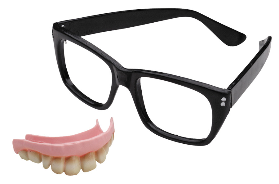 MASQUERADE AUSTIN POWERS TEETH/GLASSES HALLOWEEN COSTUME - $7.95