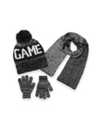 Polar Wear Boys Knit Hat, Scarf And Gloves Set- Grey - £7.60 GBP