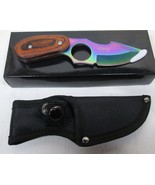Falcon Knives 6.38&quot; Stainless Steel Full Tang Hunting Knife - Titanium Look - $232.58 MXN