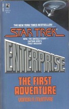 Star Trek Enterprise The First Adventure Paperback Book Vonda McIntyre Chipping - £0.77 GBP