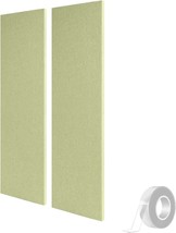Olanglab Acoustic Panels, Natural Green, 2 Pack, 47.2&quot; X 12&quot; Fabric Wrapped - £111.08 GBP