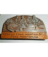 Georgia&#39;s Stone Mountain Park Refigerator Magnet Horses Riders Made in U... - £15.12 GBP