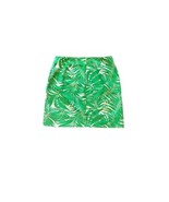 Women’s Talbots Palm Tree Leaf Green/White Tropical Print Skirt Sz 12 Ex... - £17.37 GBP