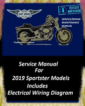 2019 Harley Davidson Sportster Models Workshop Service Repair Maintenanc... - $22.95