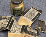 Rucker&#39;s Mutton Suet Salve Allied Co Vintage Medicine Bottle W/Damaged Box - £11.90 GBP