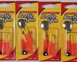Johnsons BSVP1/8-FOC Original Beetle Spin 1/8 oz Red/Yellow Lot Of 4 New - $21.77