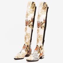 The Perugia Leather Pointy Toe Knee High Women Boot image 2