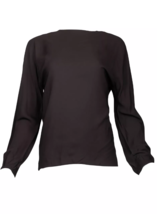 Helmut Lang Womens Blouse Low Back Viscose Black Size Xs H06HW517 - £96.13 GBP