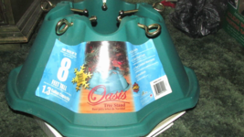 OASIS CHRISTMAS TREE STAND up to 8&#39; 1.3 gal water 5 eye bolts/end caps (outsd) - £15.82 GBP