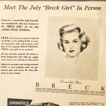 1960 Springfield Federal Savings Bank Advertisement Breck Shampoo Girl D... - $372.61 MXN