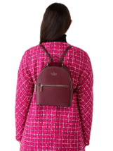 New Kate Spade Perry Small Backpack Leather Deep Berry / Dust bag - £98.68 GBP