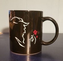 Disney&#39;s Coffee Mug Beauty And The Beast The Broadway Musical Cup Black Red - £7.73 GBP