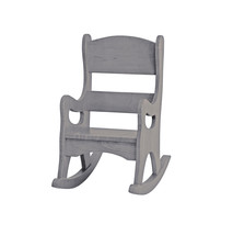 Children's Gray Rocking Chair - Amish Handmade Wood Child Toddler Youth Usa Made - $251.99