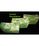 Homemade Hot Processed Lemon Eucalyptus Natural Soap- coconut ,castor oi... - £4.71 GBP